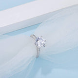 Amazing Solitaire 1ct 2ct 3ct Moissanite Diamond Ring - Rings Universe