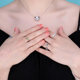 3 Stone AAA+ Quality Cubic Zirconia Diamonds Ring - ringsuniverse