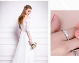 3 Stone AAA+ Quality Cubic Zirconia Diamonds Ring - ringsuniverse