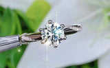 Classic Round 1 Carat Lab Diamond Solitaire Ring - Rings Universe
