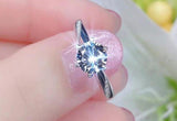 Classic Round 1 Carat Lab Diamond Solitaire Ring - Rings Universe