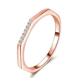 New Design Silver Stylish Stackable AAA+ CZ Diamonds Ring - Rings Universe