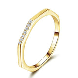 New Design Silver Stylish Stackable AAA+ CZ Diamonds Ring - Rings Universe