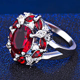 Luxury  Designer Lab Created Ruby Sapphire Rings - Rings Universe