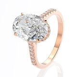 9ct Radiant Cut Lab Diamond Luxury Ring sets - ringsuniverse