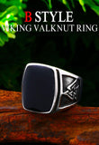 Valknut Signet Odin Symbol Viking Biker Ring - ringsuniverse