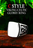 Valknut Signet Odin Symbol Viking Biker Ring - ringsuniverse