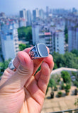 Valknut Signet Odin Symbol Viking Biker Ring - ringsuniverse