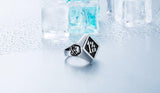 Stainless Steel One Percenter Biker Punk Ring - ringsuniverse