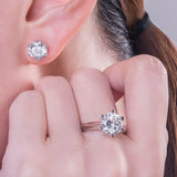 Classic 2ct Round Cut Sona Diamond Wedding Ring - Rings Universe
