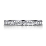 Simple Geometric Stackable Simulated Diamond Engagement Ring - ringsuniverse