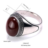Silver Simple Design Multi Color Oval Shape Onyx Ring - ringsuniverse