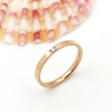Fashion Superfine Crystal Titanium Steel Ring - Rings Universe