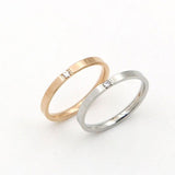 Fashion Superfine Crystal Titanium Steel Ring - Rings Universe
