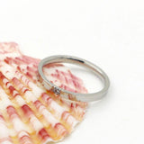 Fashion Superfine Crystal Titanium Steel Ring - Rings Universe