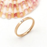 Fashion Superfine Crystal Titanium Steel Ring - Rings Universe