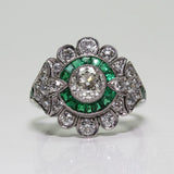 Hollow Retro Flower Shape Zircon Jewelry Ring - Rings Universe