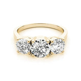 Luxury Round Cut Shiny SONA Diamond 1 Ct. Center Stone Ring - Rings Universe