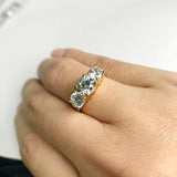 Luxury Round Cut Shiny SONA Diamond 1 Ct. Center Stone Ring - Rings Universe