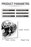 Skull Joker Face Design Punk Ring - ringsuniverse