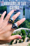 Skull Joker Face Design Punk Ring - ringsuniverse