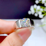 New 2021 Wonderful 1/2/3 Carat Moissanite Men's Ring - Rings Universe