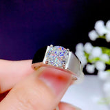 New 2021 Wonderful 1/2/3 Carat Moissanite Men's Ring - Rings Universe