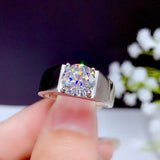New 2021 Wonderful 1/2/3 Carat Moissanite Men's Ring - Rings Universe