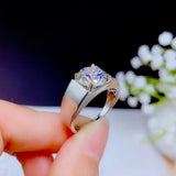 New 2021 Wonderful 1/2/3 Carat Moissanite Men's Ring - Rings Universe