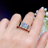 New 2021 Wonderful 1/2/3 Carat Moissanite Men's Ring - Rings Universe