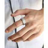 Tungsten Carbide AAA+ CZ Diamonds Ring - Rings Universe