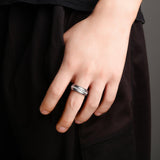 Tungsten Carbide AAA+ CZ Diamonds Ring - Rings Universe