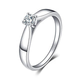 Elegant High Quality AAA+ CZ Diamonds Solitaire Ring - ringsuniverse