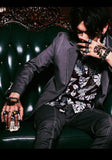 Punk Rock Claw Zircon Stone Evil Eyeball Skull Ring - Rings Universe