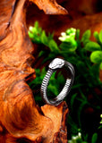 Fashion Viking Snake Head Ring - ringsuniverse