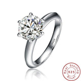 Splendid Solitaire 1ct Lab Diamond Engagement Wedding Ring - Rings Universe