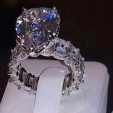 Vintage Oval Pear Heart cut 8ct Lab Diamond Luxury Ring - Rings Universe