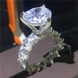 Vintage Oval Pear Heart cut 8ct Lab Diamond Luxury Ring - Rings Universe