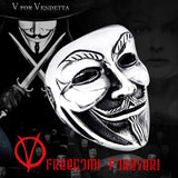V for vendetta Men Biker Ring - ringsuniverse