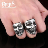 V for vendetta Men Biker Ring - ringsuniverse