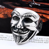 V for vendetta Men Biker Ring - ringsuniverse