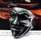 V for vendetta Men Biker Ring - ringsuniverse