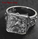 Creative Personality Two-tone Knight Rings for Men - ringsuniverse