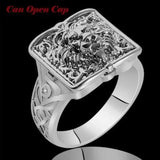 Creative Personality Two-tone Knight Rings for Men - ringsuniverse
