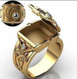 Creative Personality Two-tone Knight Rings for Men - ringsuniverse