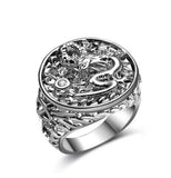 Creative Personality Two-tone Knight Rings for Men - ringsuniverse
