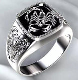 Creative Personality Two-tone Knight Rings for Men - ringsuniverse
