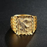 Creative Personality Two-tone Knight Rings for Men - ringsuniverse