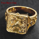 Creative Personality Two-tone Knight Rings for Men - ringsuniverse