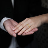 Classic Tungsten Gold Color Wedding Rings for Women and Men - ringsuniverse